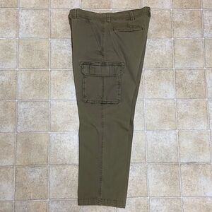 St. John's Bay Olive Green Cargo Pants with Side Pockets Size 36x29